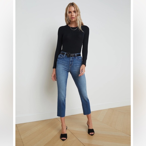 L’Agence Sada  Slim leg Cropped Jeans 29 - Picture 1 of 8